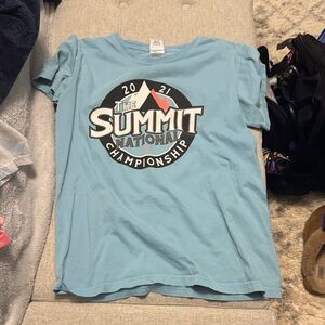 Varsity Light Blue Short Sleeve Tee